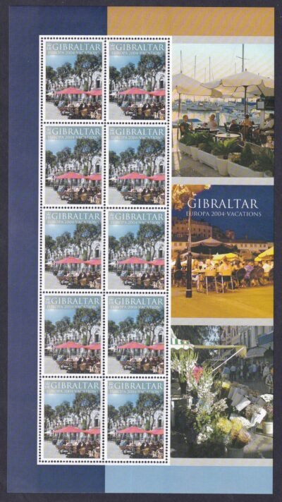 2004. Gibraltár, EUROPA Bélyegek - Ünnepek, kisív sor - Image 2