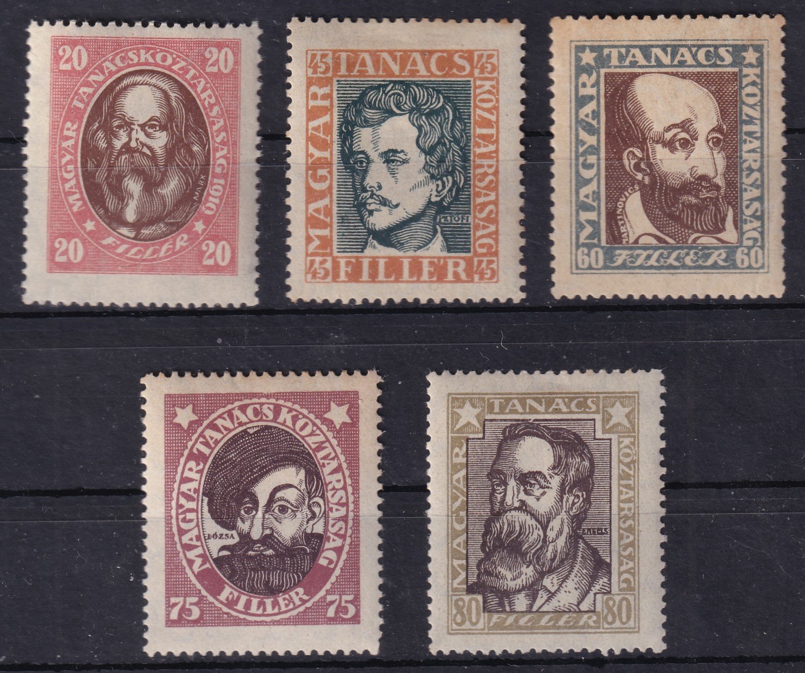 1919. Magyar Tanácsköztársaság arcképei