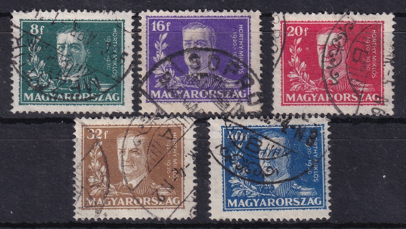 1930. Kormányzói 10 éves évforduló használt sor