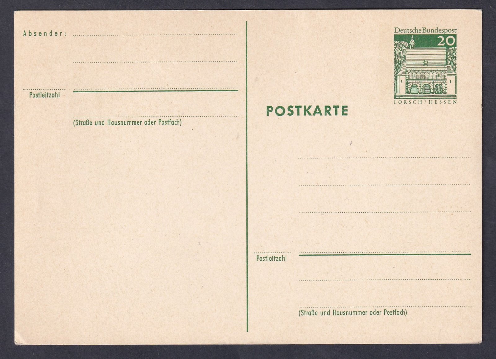 Német Demokratikus Köztársaság, díjjegyes levelezőlap