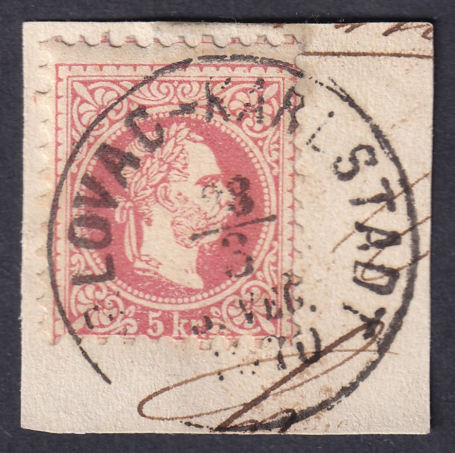 1867. 5 kr KARLOVAC-KARLSTADT / VEC. kivágáson