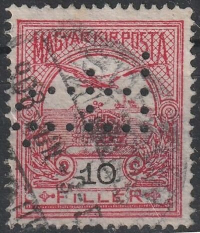 *FI* /F 26/ perfin bélyeg (80 pont)