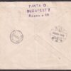 1920. Budapest, Györbe feladott Légi-posta levél ívszéli 4x3kr díjlerovással