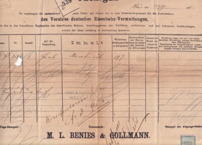 1875. Vasúti szállítólevél - Image 5