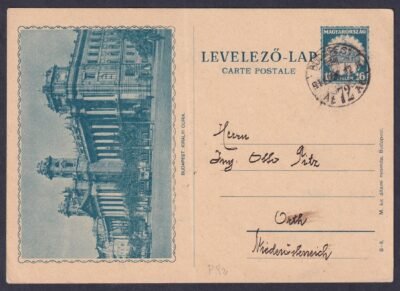 1931. Budapest, Orth-ba feladott képeslevelezőlap,