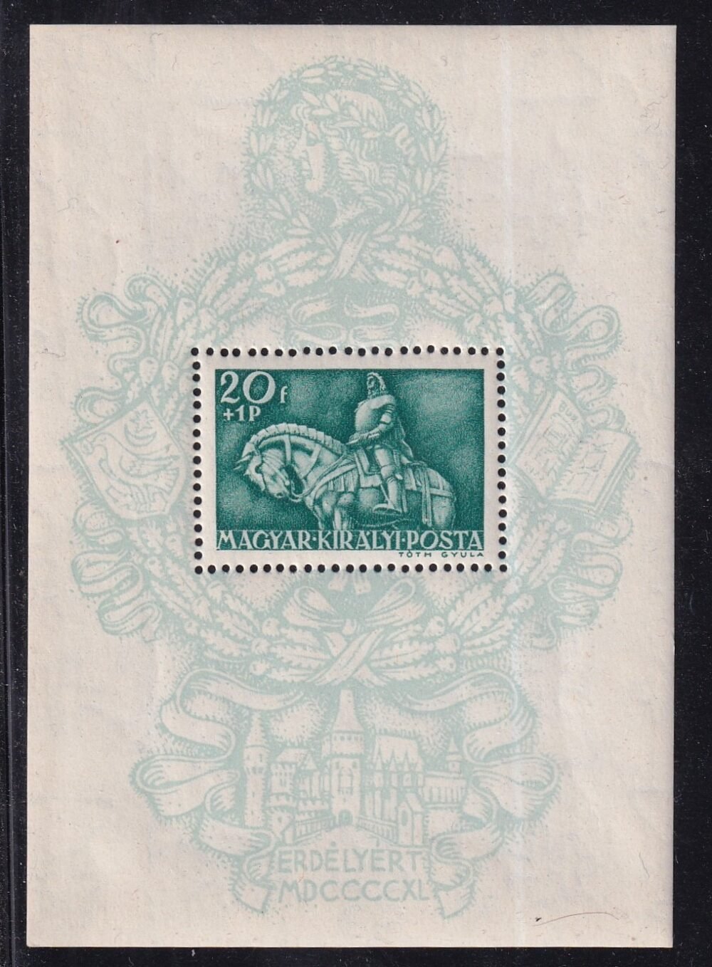 1940. Mátyás király blokk