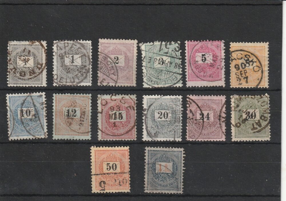 1889. Feketeszámú használt sor