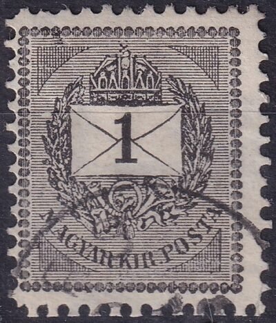 1888. /sztereotip/ 1kr tompafogazással + lemezhibával