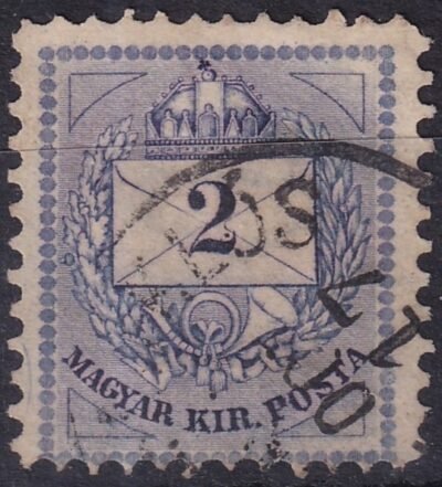 1881. 2kr 11,1/2-es fogazás, vegyes foglyuk méretekkel! -+ alacsonyra fogazva 23 mm