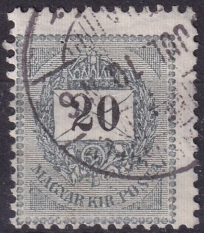 1889. 20kr /E/ B3 vízjel állással