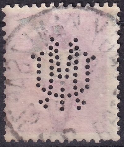 1889. 5kr "UM" perfinnel /Lente U9. 80 pont) - Image 2