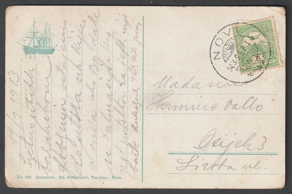 1913. NOVI képeslap