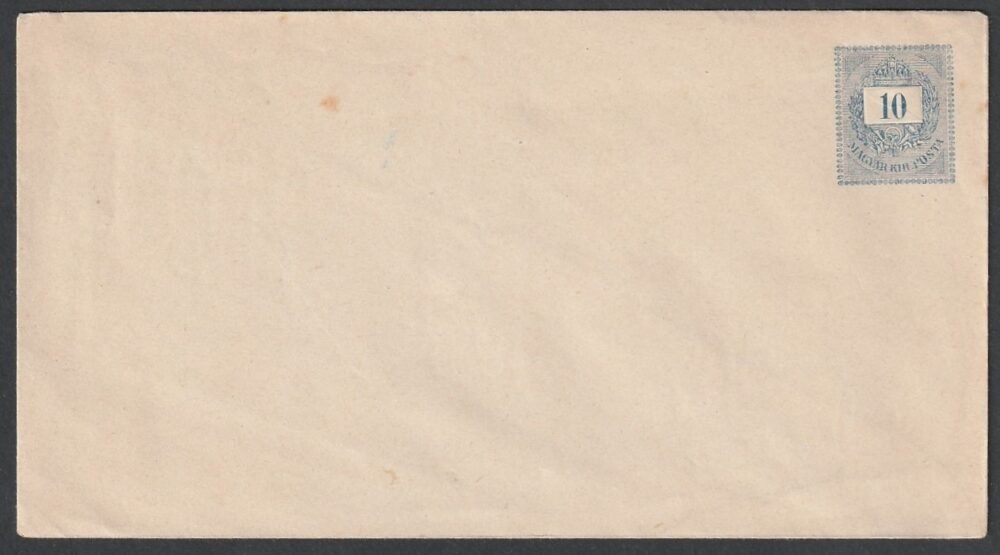 IMG_20250128_0012.2 1874. 10kr használatlan díjjegyes boríték (I. vízjeles papíron)