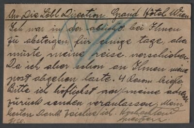 1925. Bécsbe feladott köznapi levelezőlap, Jókai bélyeggel és alkalmi bélyegzéssel!!!! - Image 2