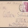 1962. Szombathely, Bécsbe feladott levél 20gr-ig (1Ft) ritkább tarifával, tartalommal
