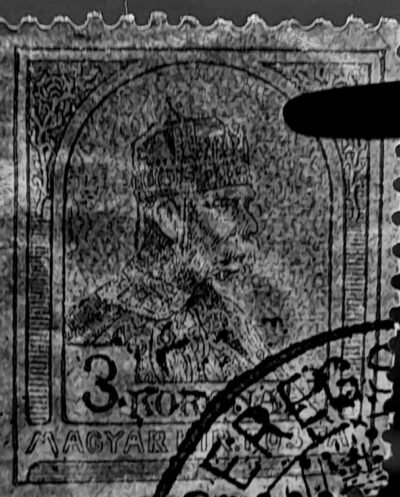 1900 Turul koronás címletek, 3 és 5 koronás jobbra dölő vízjel állással! (min. 28 000) - Image 3