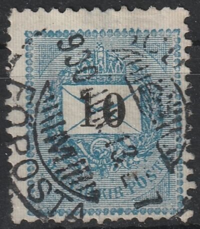 1899. 10kr /E/ 1900. jún.13-án türelmi időben felhasználva