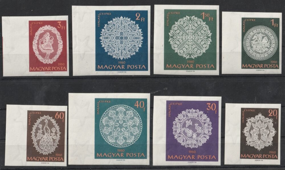 1960. Halasi csipke I. ívszéli vágott sor
