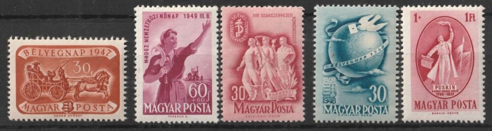 1947-49. jobb postatiszta darabok