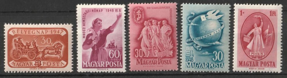 1947-49. jobb postatiszta darabok