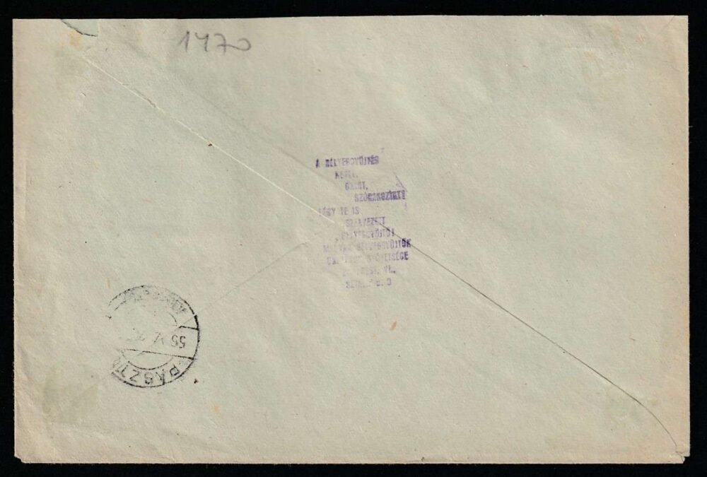 1955. érdekes belföldi levél, alkalmi bélyegzéssel - Image 2