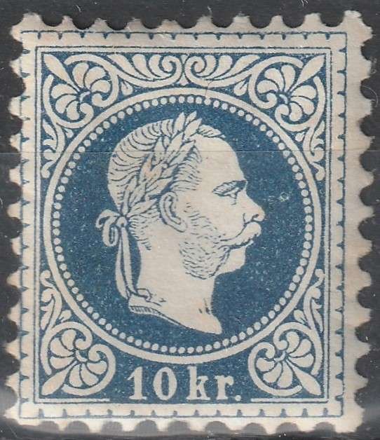 1867. 10kr, finomnyomat (Ferchenbauer: min. 400 euro)