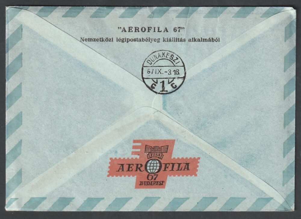 1967. Ballonposta repülés alkalmi boríték - Image 2