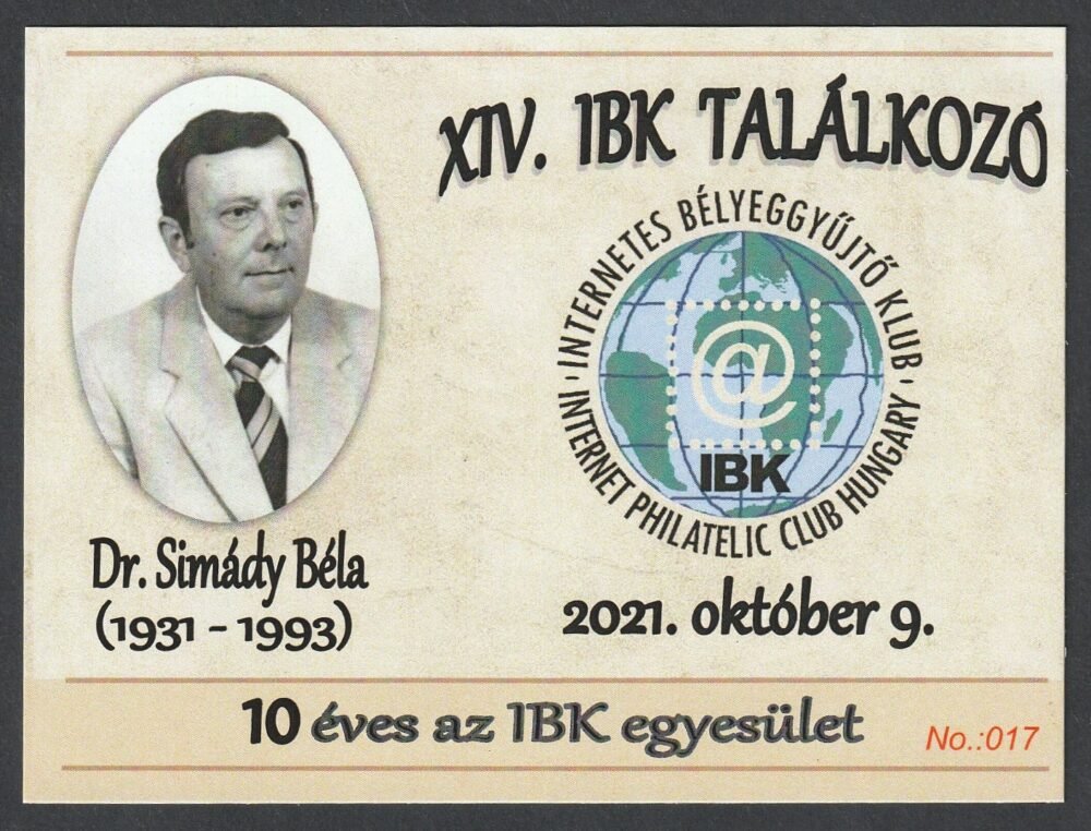 2021. XIV. IBK találkozó emlékív és emléklap - Image 3