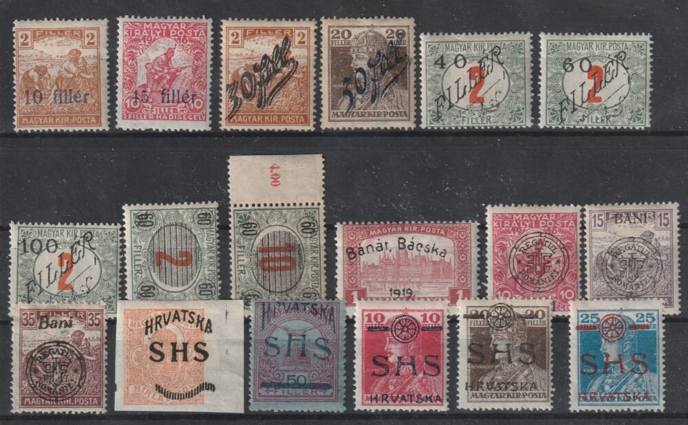 1919-20. 18 klf. helyi kiadás bélyeg Bodor vizsgálati jellel
