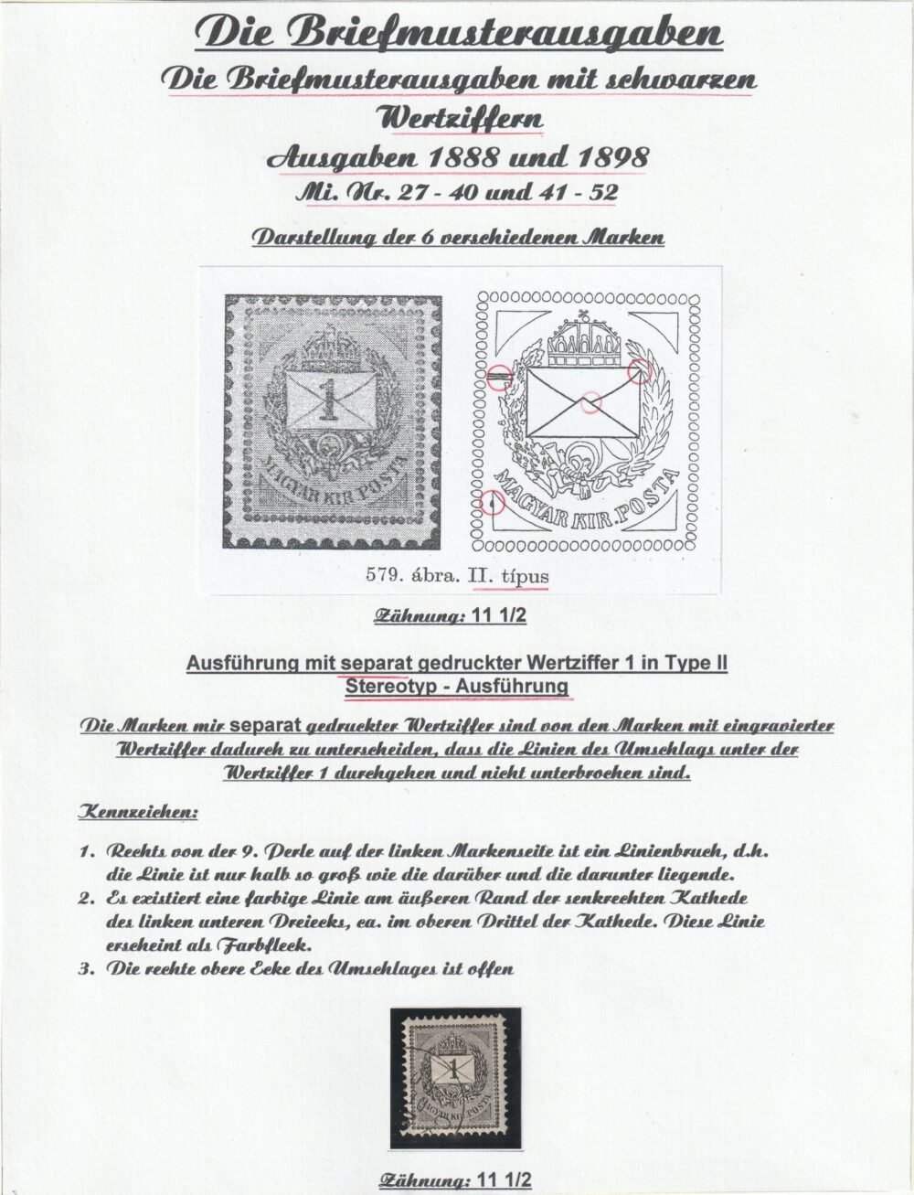 1888-1889. Feketeszámú sztereo és elektro típusokat feldolgozó gyűjtemény vízjel állásokkal sok egyéb érdkességgel, különleges lehetőség!!! - Image 3