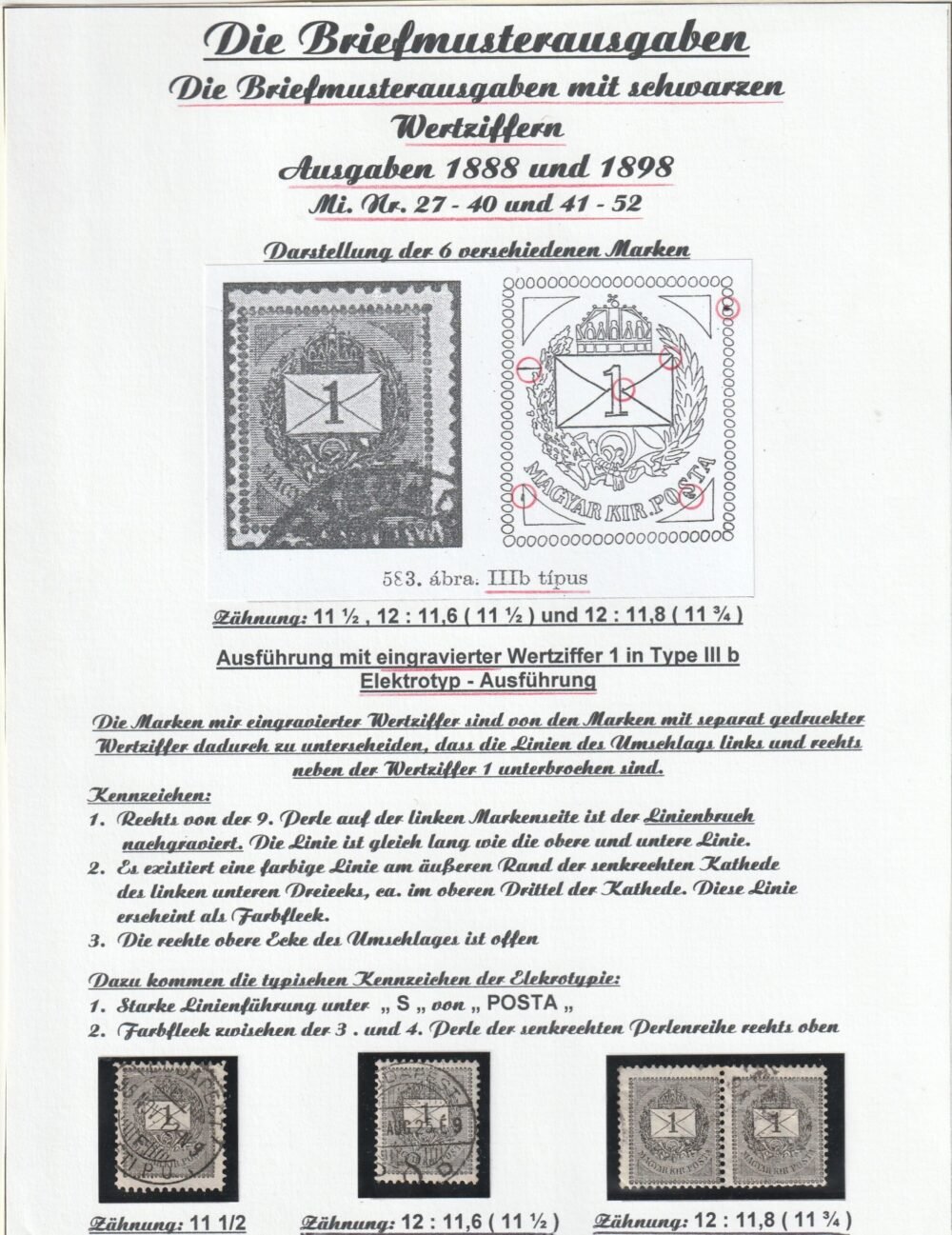 1888-1889. Feketeszámú sztereo és elektro típusokat feldolgozó gyűjtemény vízjel állásokkal sok egyéb érdkességgel, különleges lehetőség!!! - Image 5