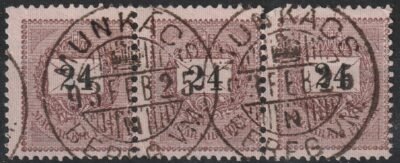 1889. 24kr /E/ hármas csík - MUNKÁCS