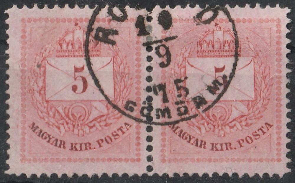 1874. 5kr II. pár - ROZSNYÓ / GÖMÖRM.