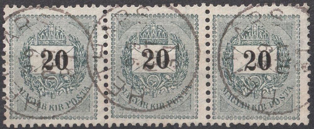 1898. 20kr hármascsík - HÉTHÁRS