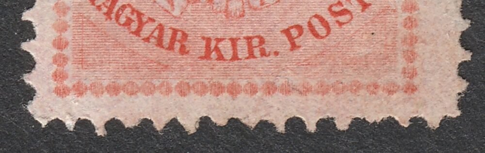 1874. 5kr I. típus ernyős nyomólemez javítással, nagyon ritka! - Image 2