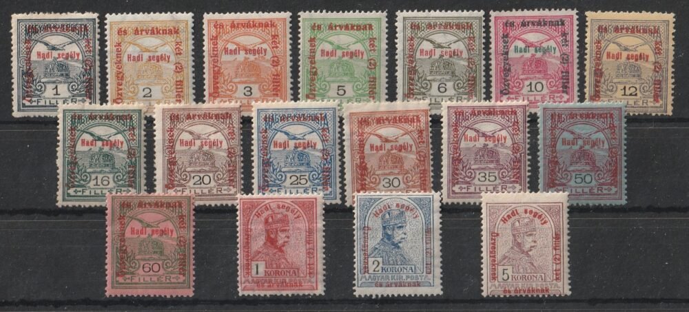 1915. Hadisegély II. postatiszta sor