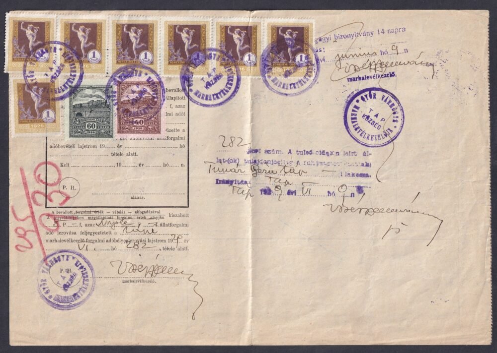 1929. Marha levél