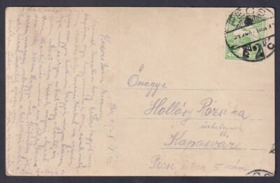 1915. Pécs, Kaposvárra feladott képes levelezőlap