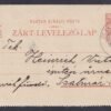 1903. FIUME, Szatmár-Németi-be feladott Zárt-Levelezőlap