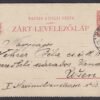 1903. Ungvár, Budapestre feladott Zárt-Levelezőlap