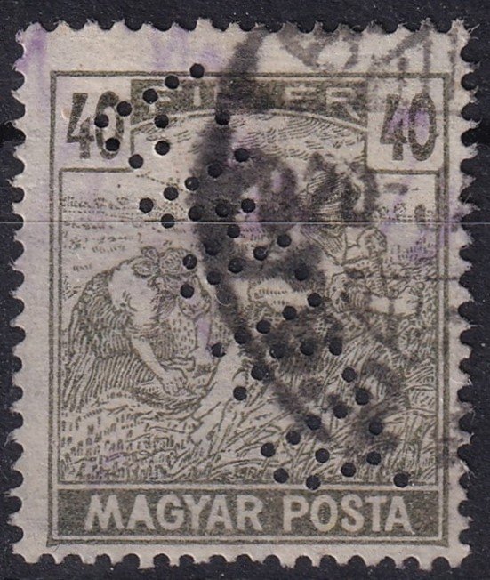 *P.M.K.B.* perfin bélyeg