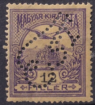 *EST* postatiszta perfin bélyeg (használatlan perfinek nagyon ritkák!