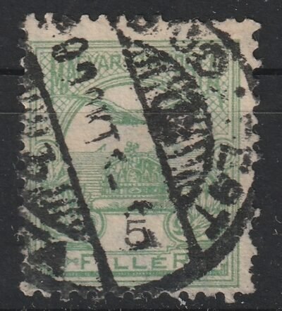 1900. 5 f, Bb állású számvízjellel