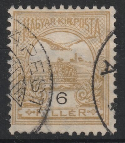1906. 6 f sárgásolaj, csillagidomvízjellel