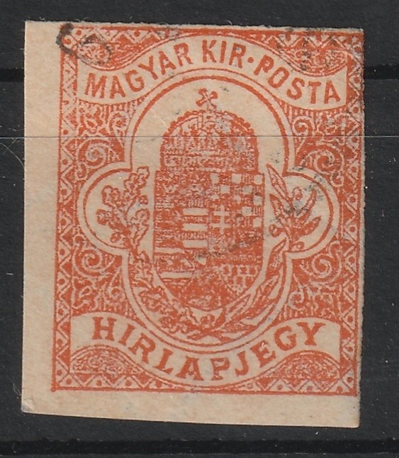 1900. Hírlapbélyeg, Bc állású számvízjelell (Ritka!)