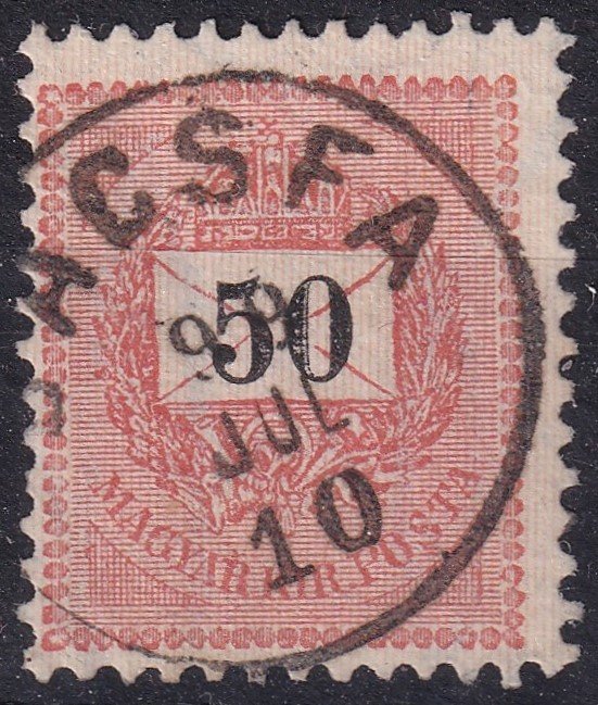 1898. 50kr, BÁCSFA (Gudlin: 150 pont)