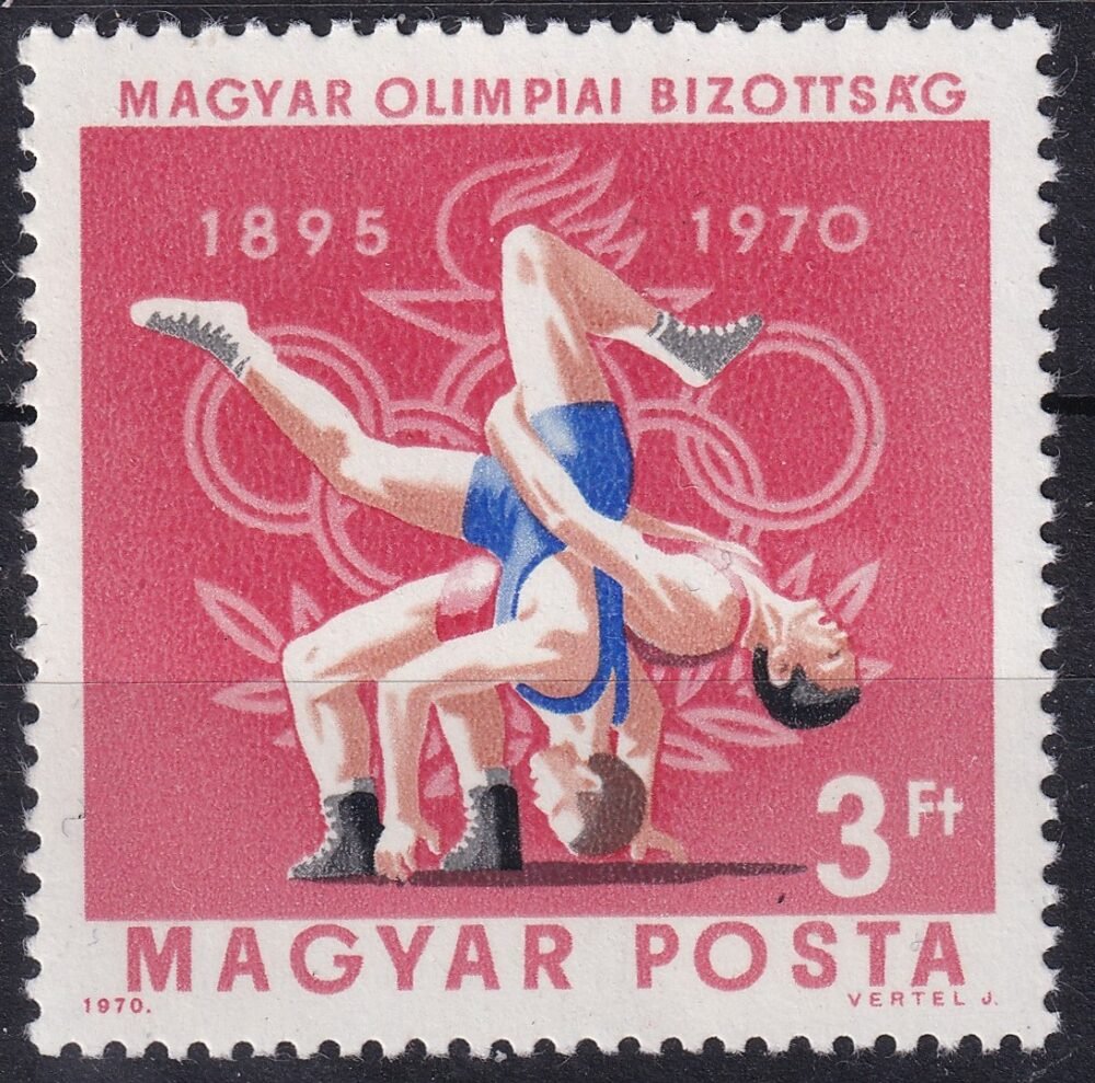 1970. Magyar Olimpiai Bizottság I. 3 Ft – szürke szín elcsúszott