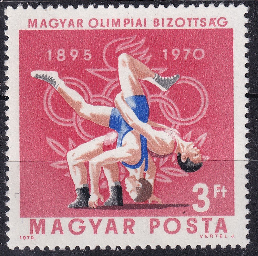 IMG_20250403_0057.2 1970. Magyar Olimpiai Bizottság I. 3 Ft – szürke szín elcsúszott