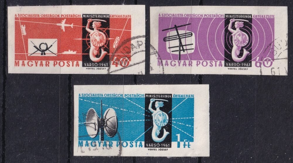 1961. A Szocialista országok postaügyi minisztereinek értekezlete III. használt vágott sor