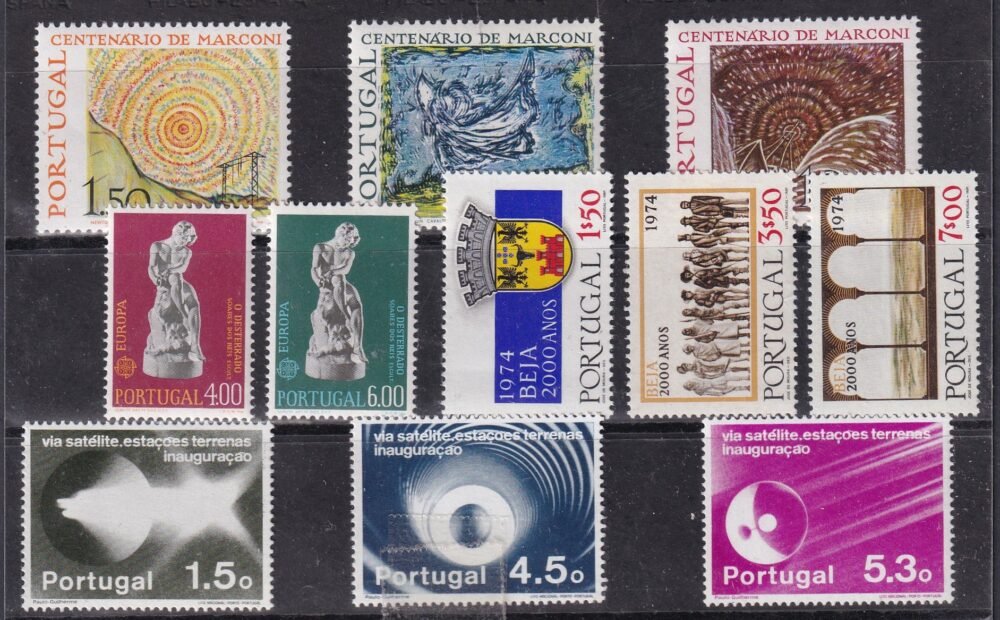 Portugália postatiszta bélyegek